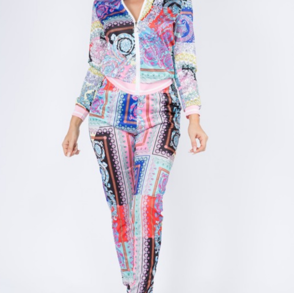 Paisley Print Tracksuit - Picture 4 of 5